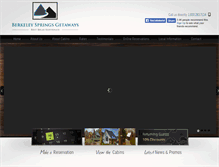 Tablet Screenshot of berkeleyspringsgetaways.com